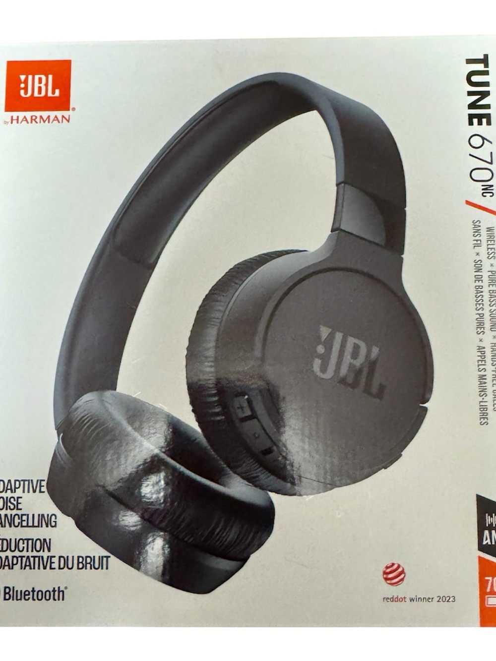 JBL Black Over-Ear Wireless Headphones